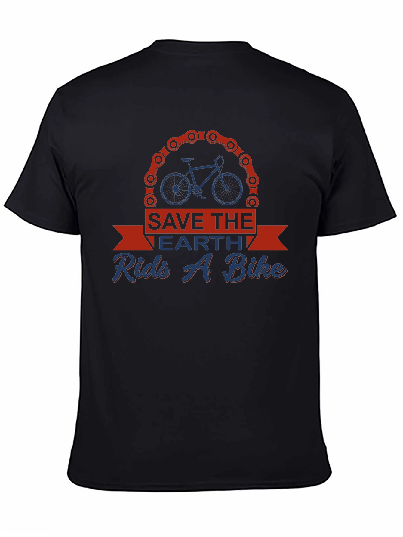 Save the Earth Rides a Bike Graphic Tee