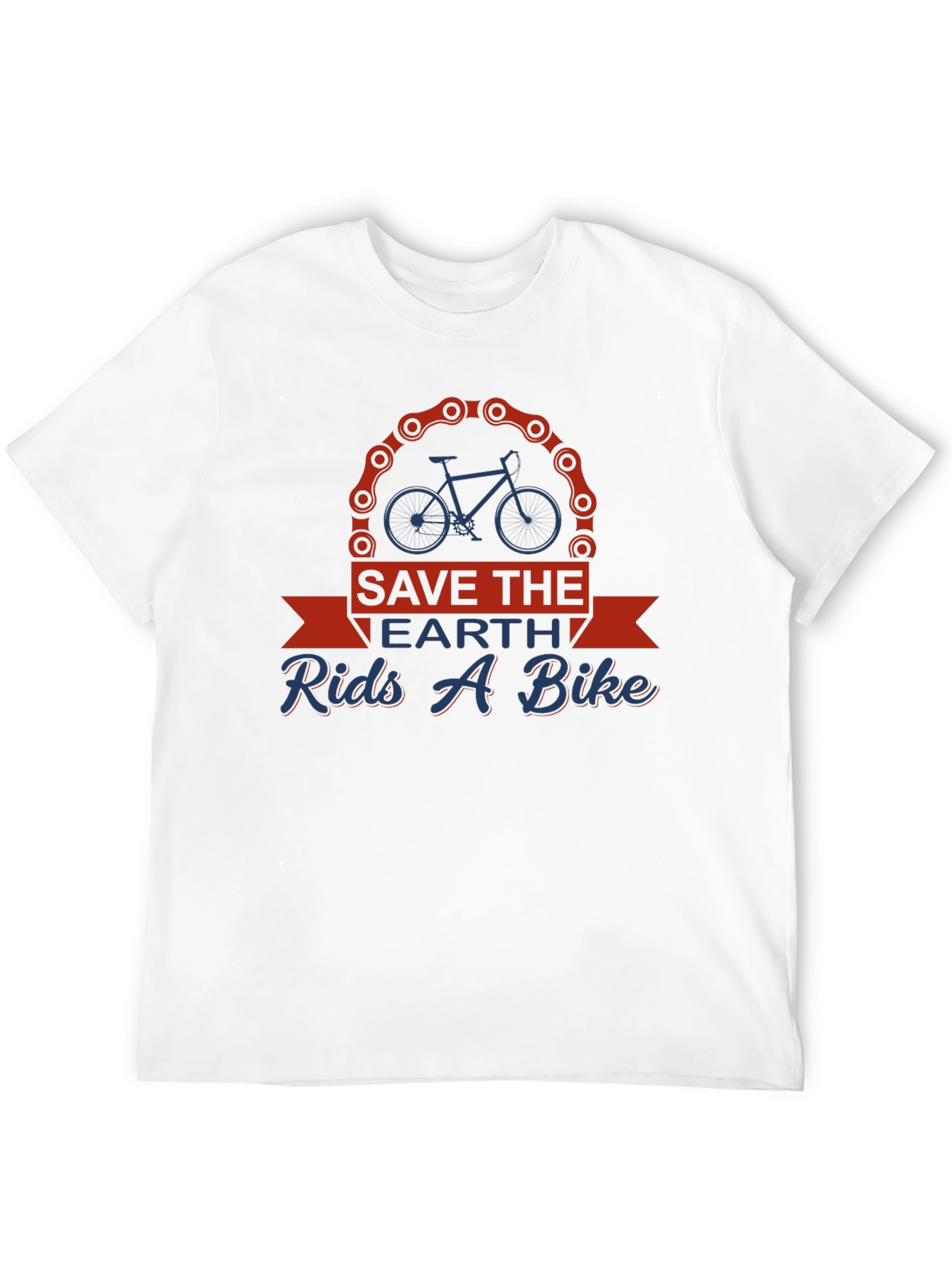 Save the Earth Rides a Bike Graphic Tee