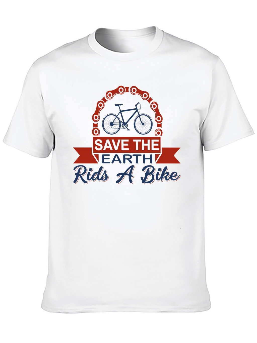 Save the Earth Rides a Bike Graphic Tee