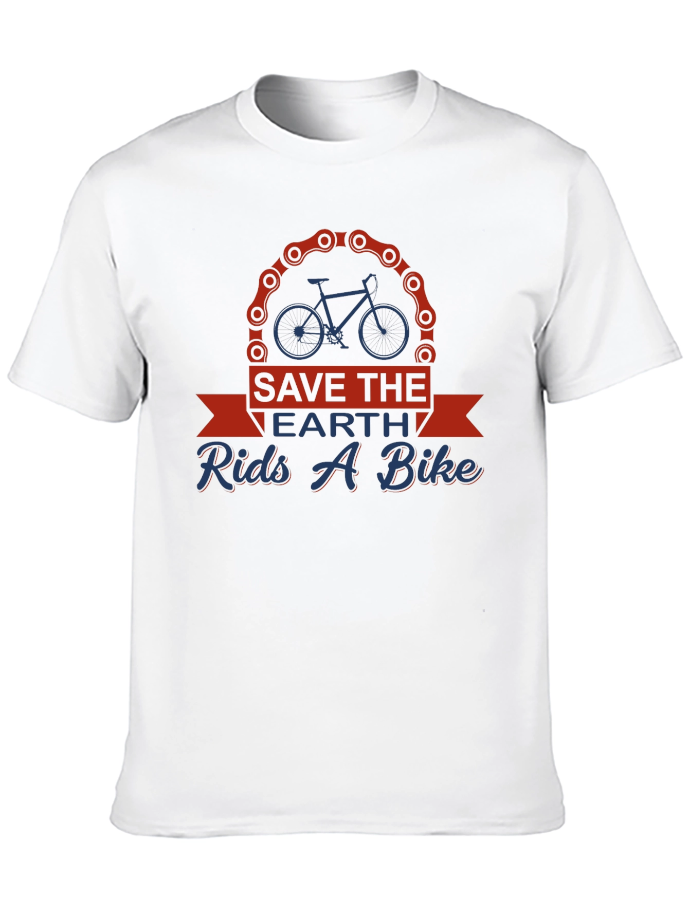 Save the Earth Rides a Bike Graphic Tee