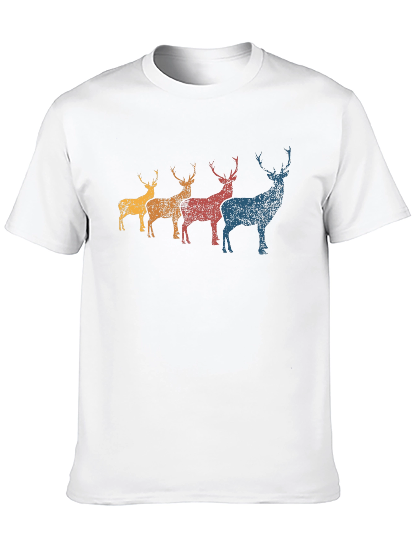 Retro Deer Graphic T-Shirt