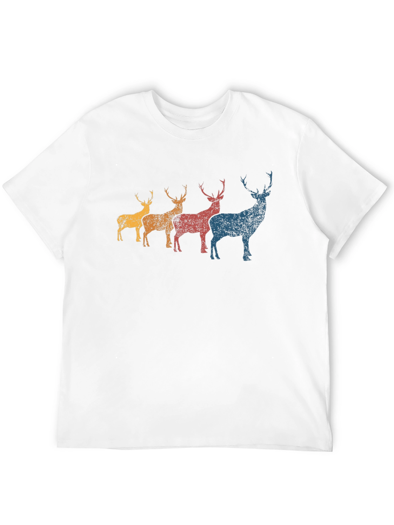 Retro Deer Graphic T-Shirt