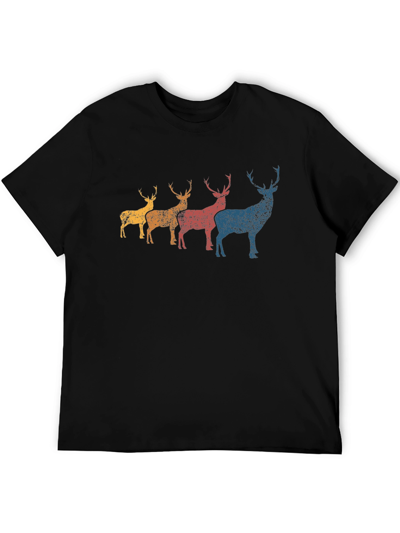 Retro Deer Graphic T-Shirt