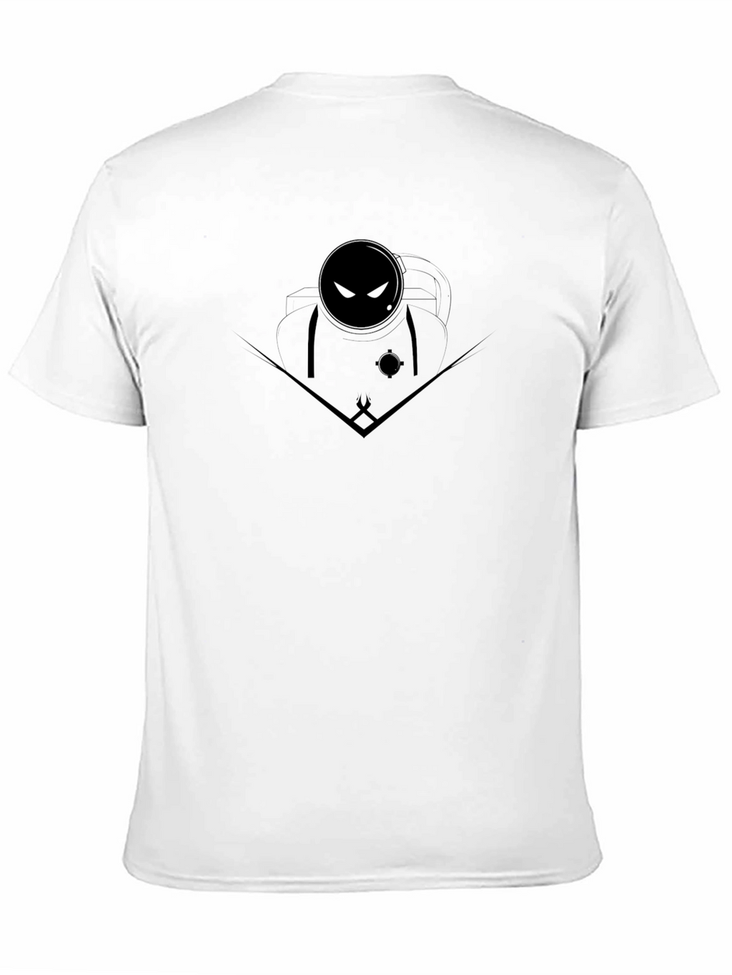 Astronaut Graphic T-Shirt - Mens Black Crew Neck