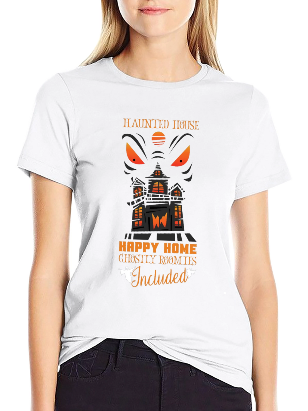 Haunted House Halloween Graphic Tee
