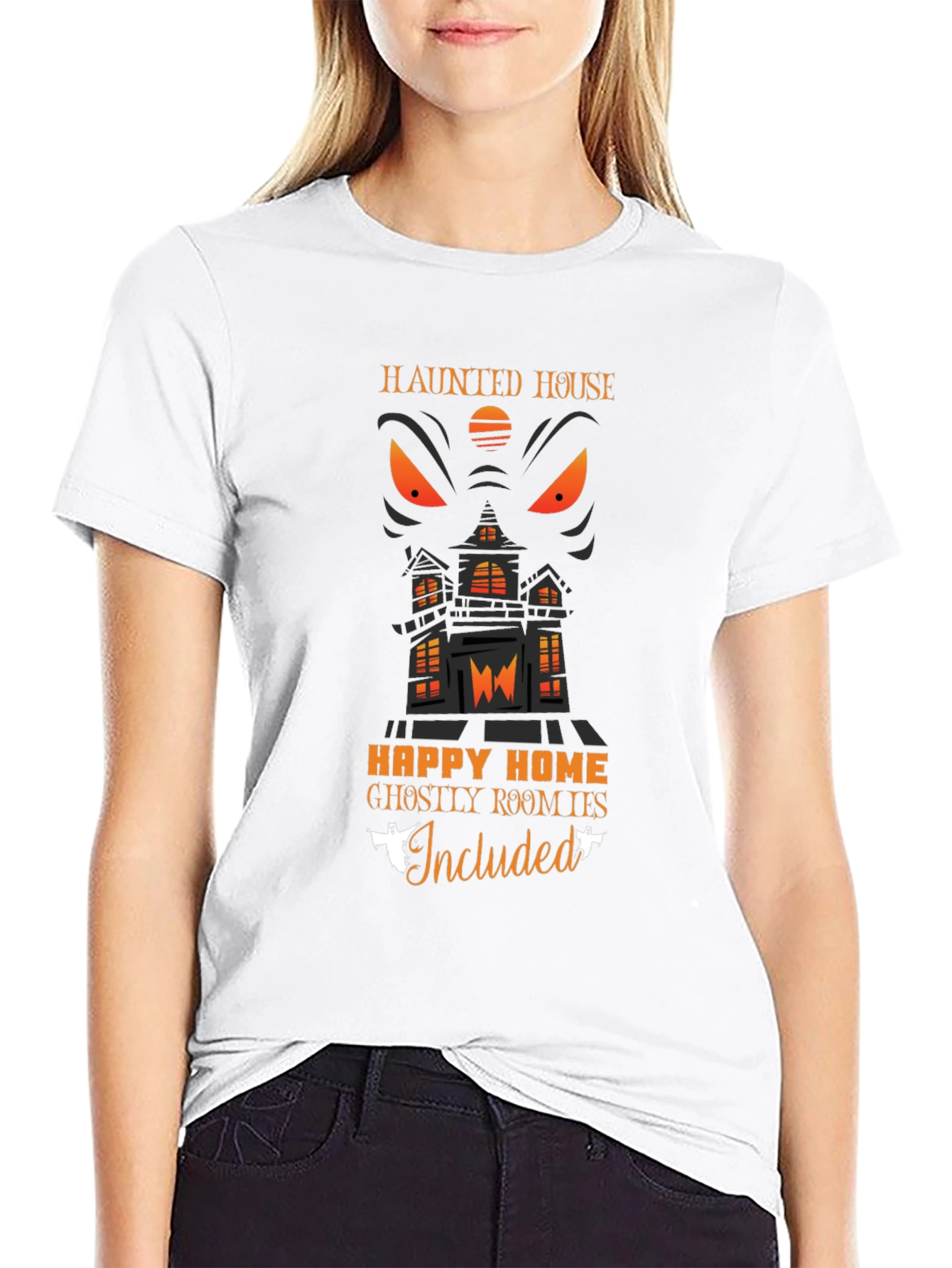 Haunted House Halloween Graphic Tee