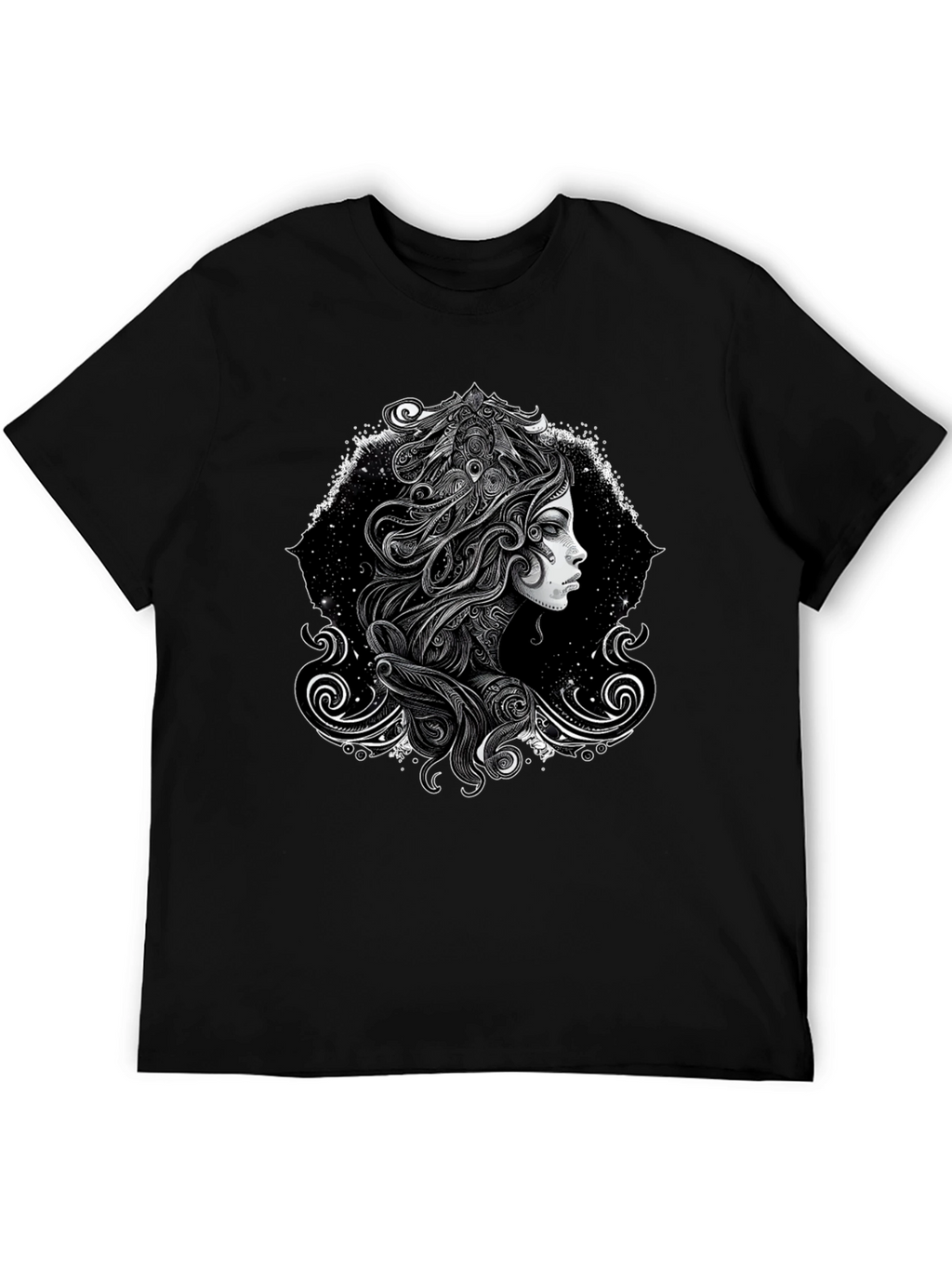 Mystic Woman Graphic Black Tee