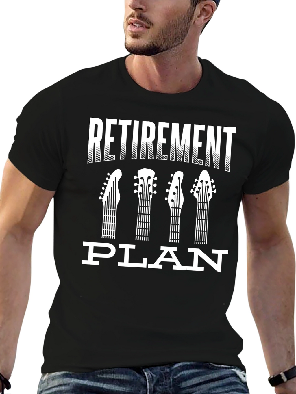 Retirement Plan Guitar T-Shirt - Musicians Gift