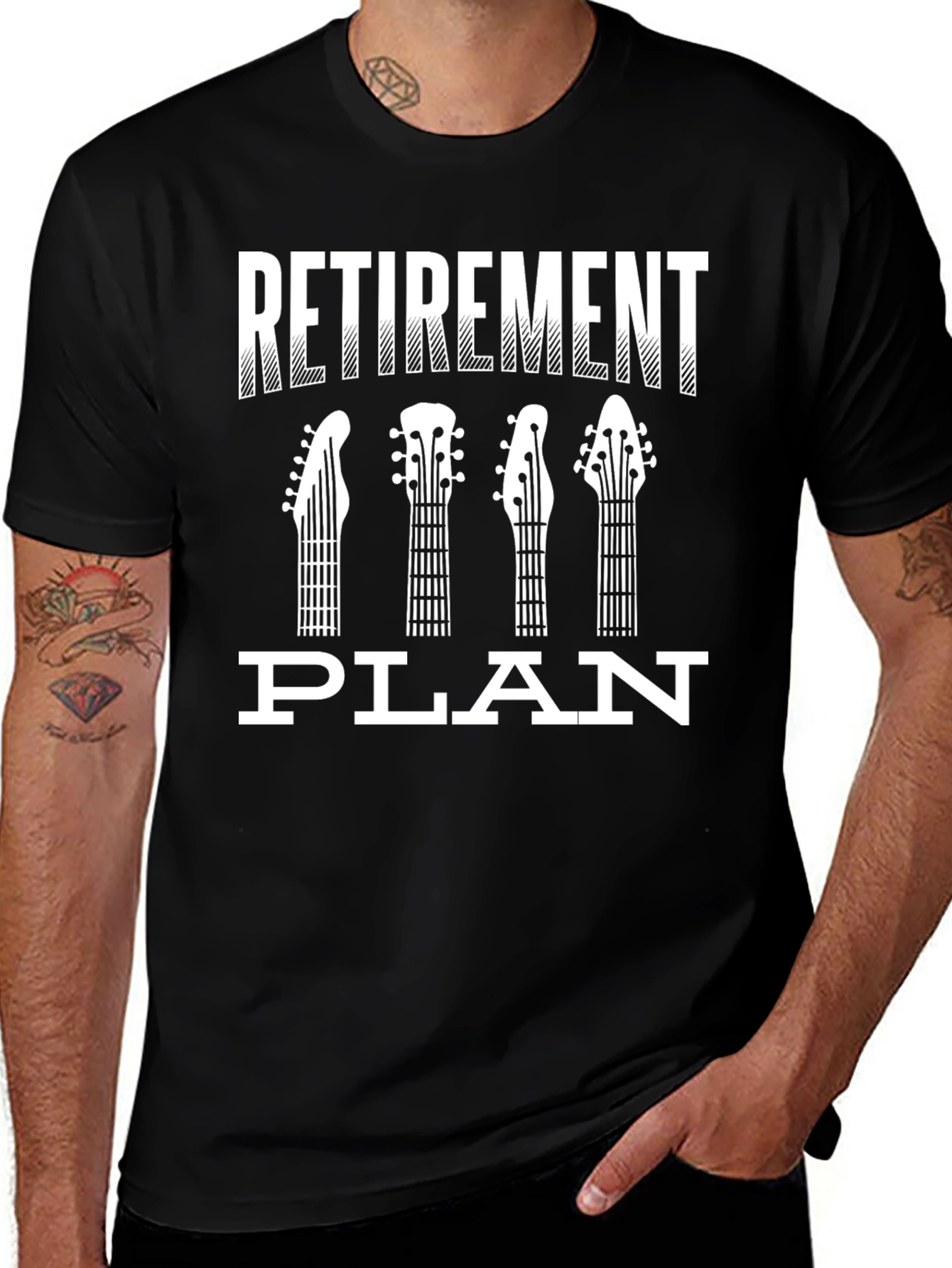 Retirement Plan Guitar T-Shirt - Musicians Gift