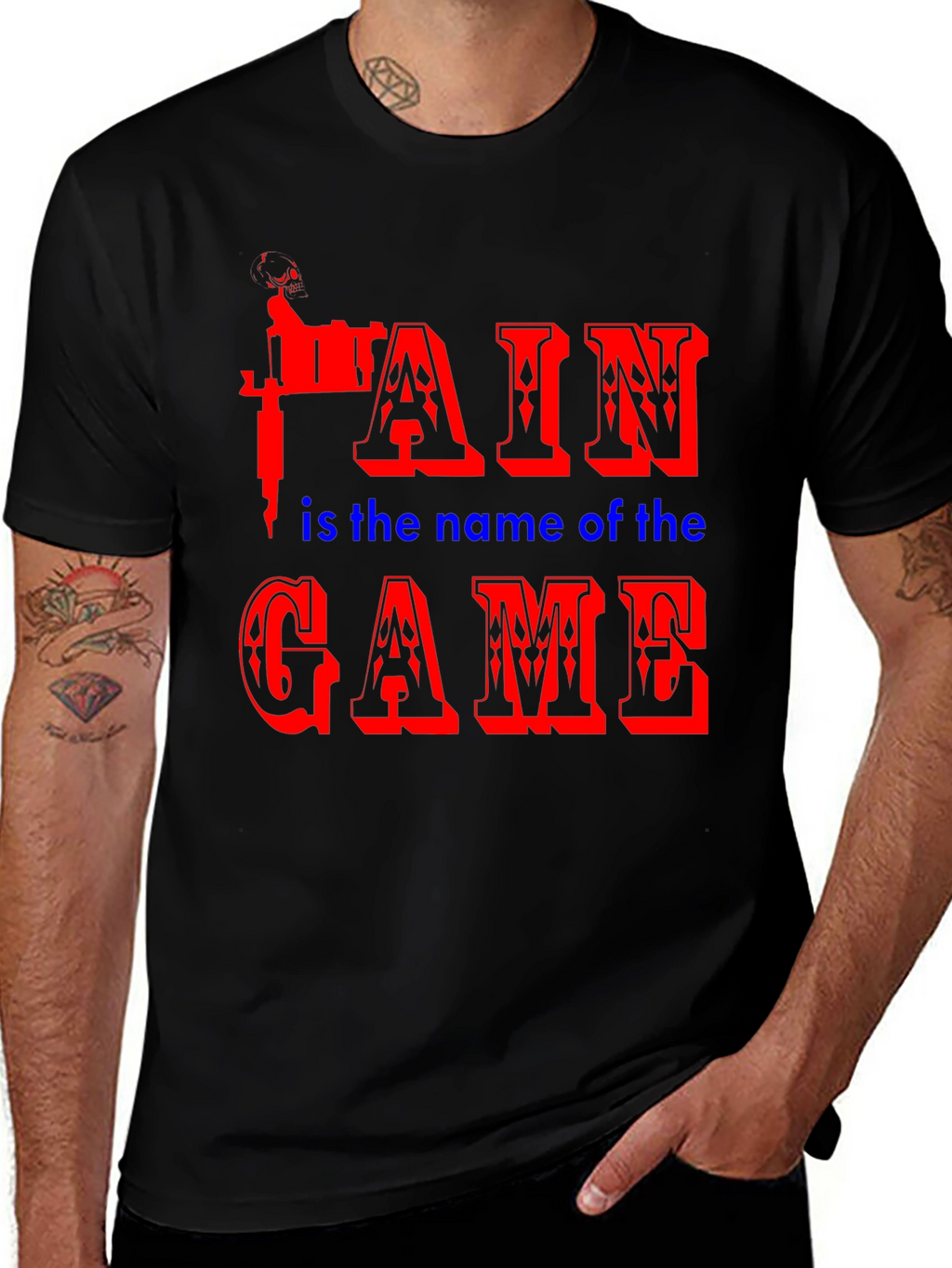 Pain is the Name of the Game Black T-Shirt
