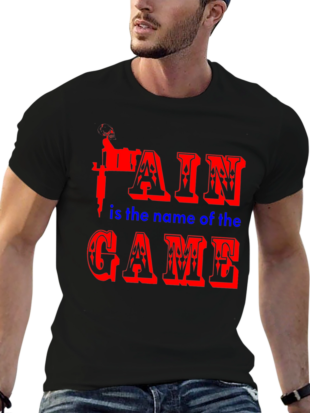 Pain is the Name of the Game Black T-Shirt