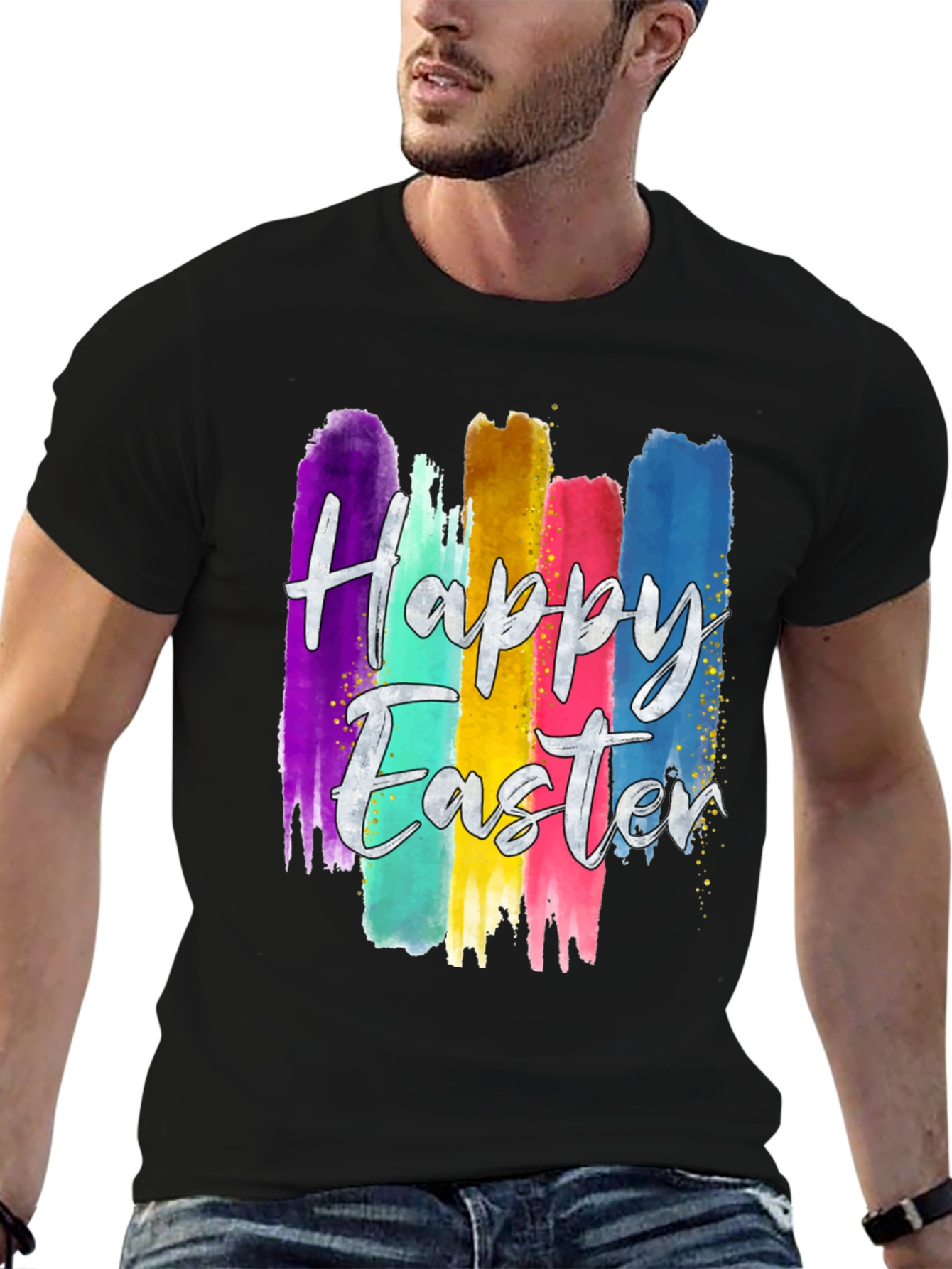 Happy Easter Brushstroke Tee