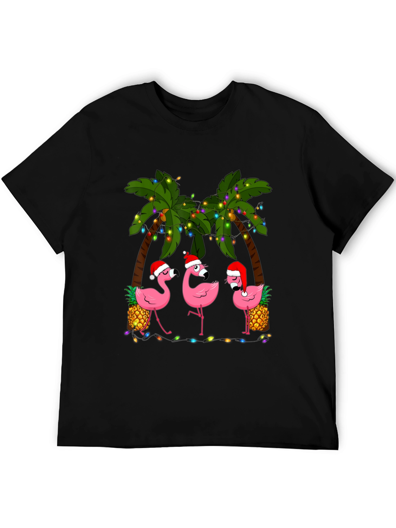 Festive Flamingo T-Shirt: Tropical Holiday Style