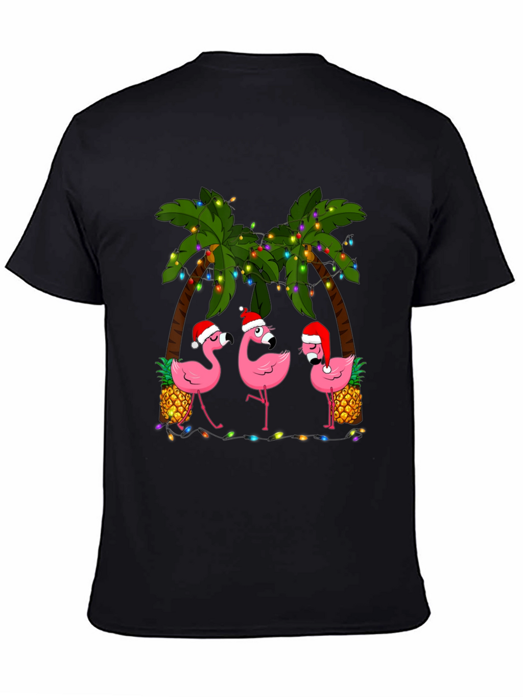 Festive Flamingo T-Shirt: Tropical Holiday Style