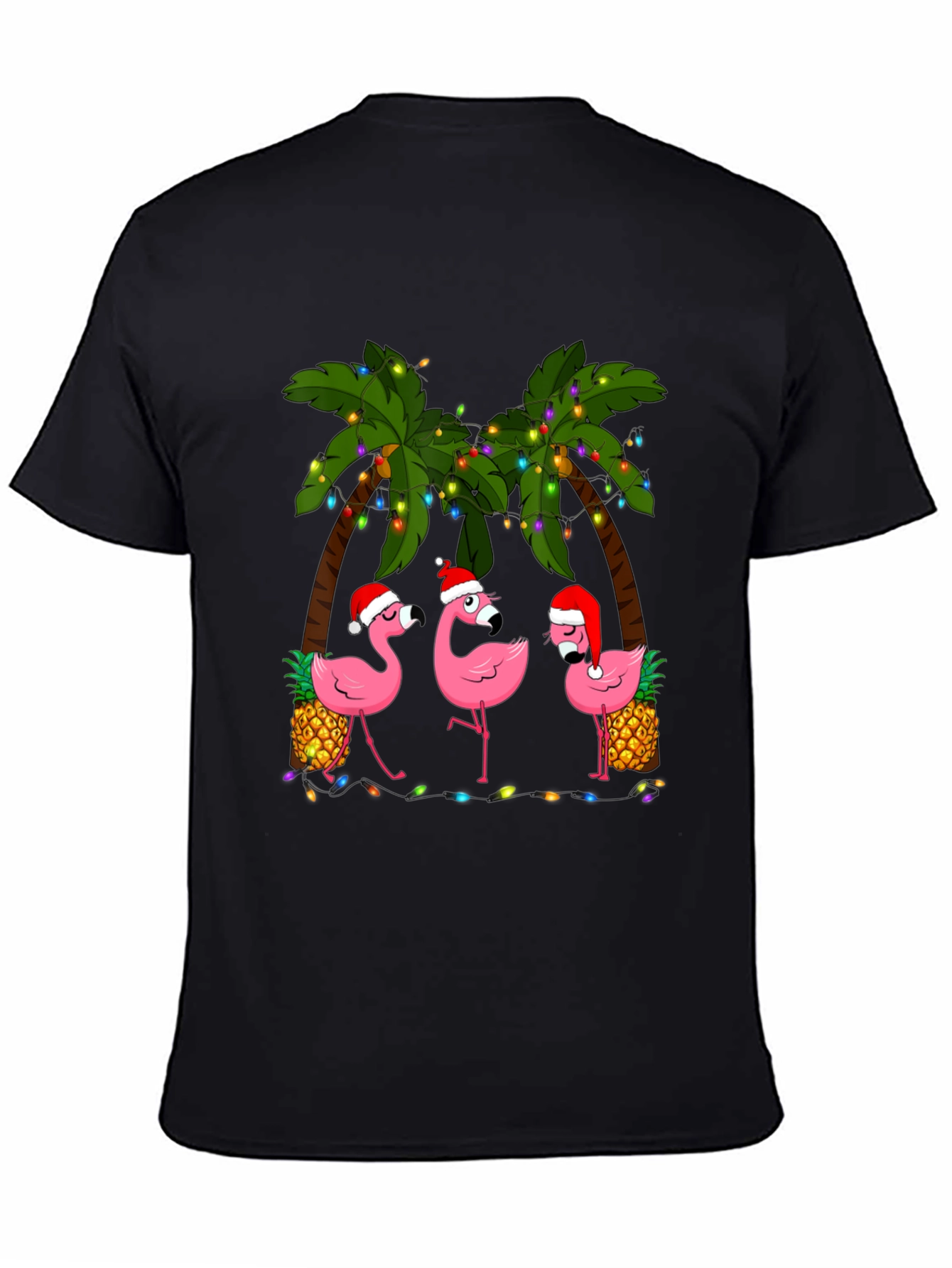 Festive Flamingo T-Shirt: Tropical Holiday Style