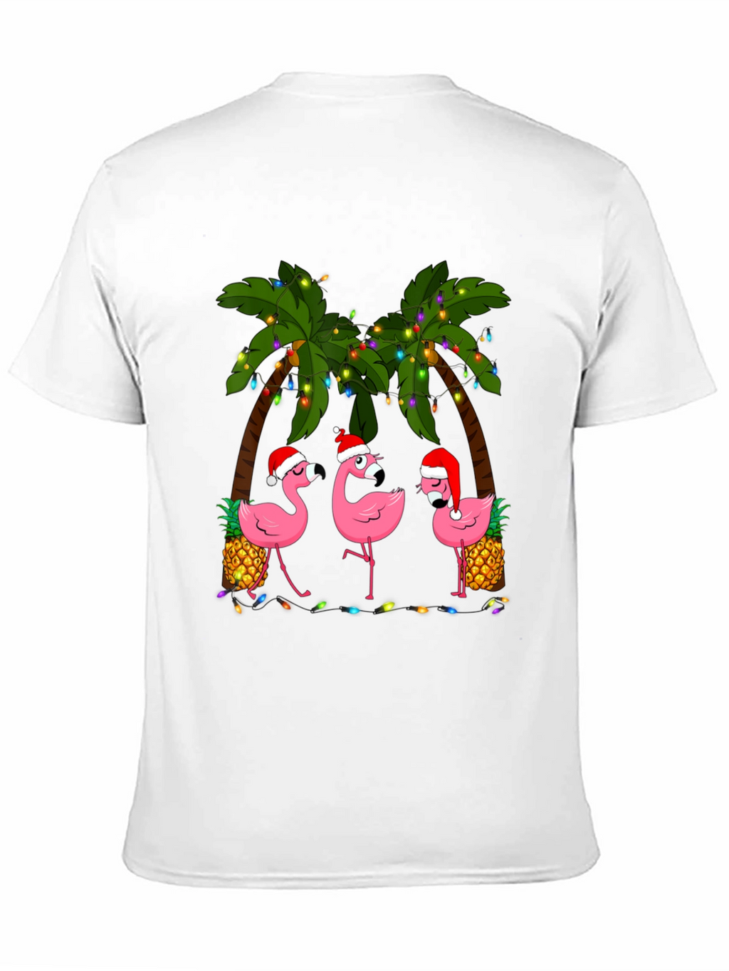 Festive Flamingo T-Shirt: Tropical Holiday Style