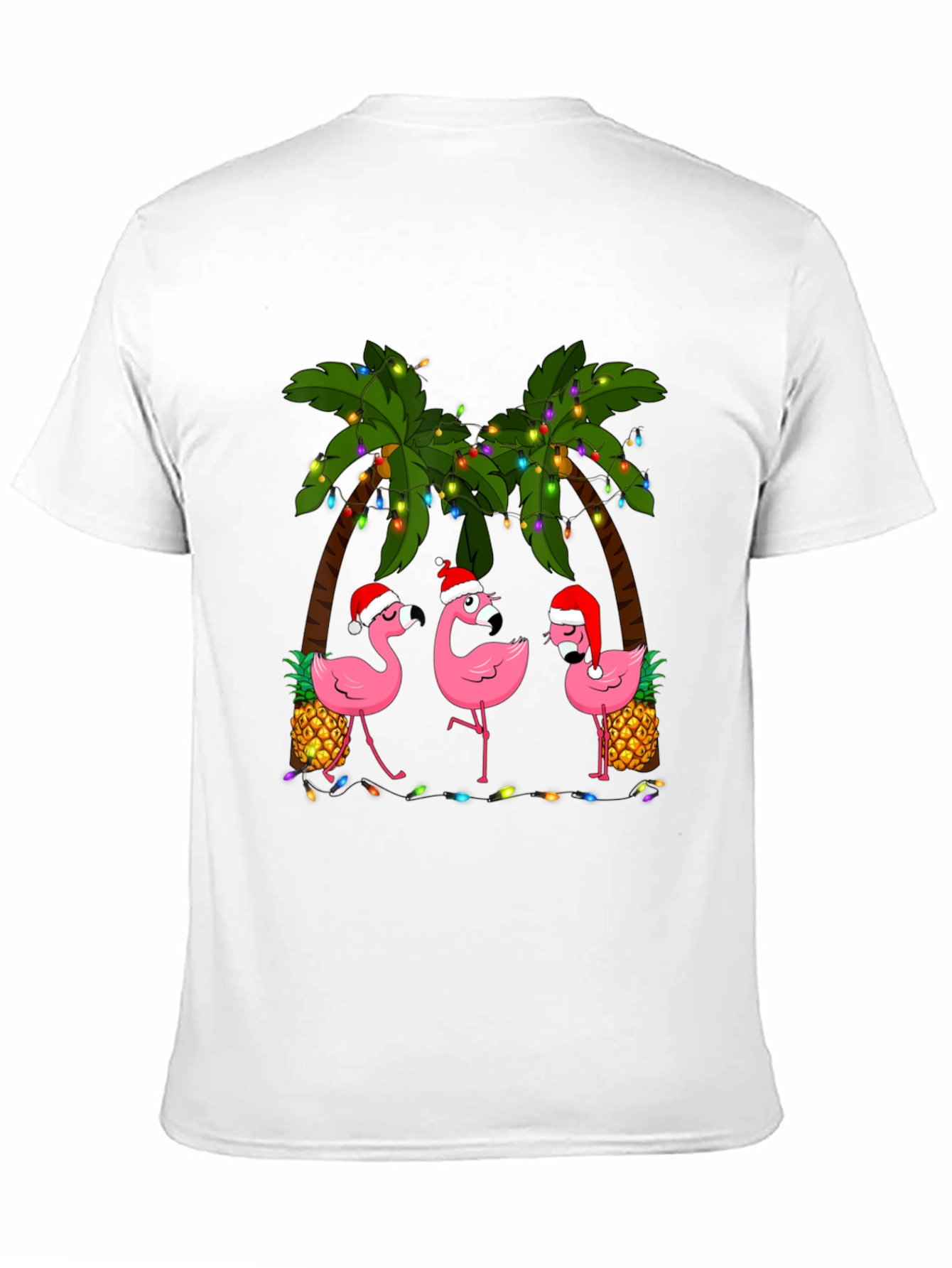 Festive Flamingo T-Shirt: Tropical Holiday Style