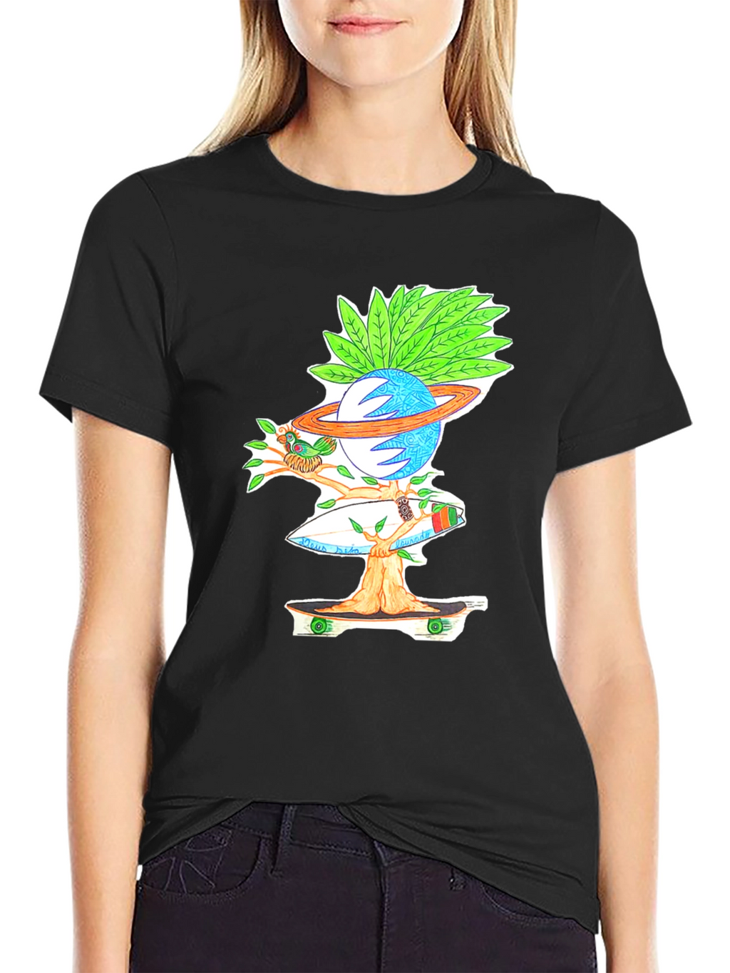 Skateboarding Planet Graphic Tee