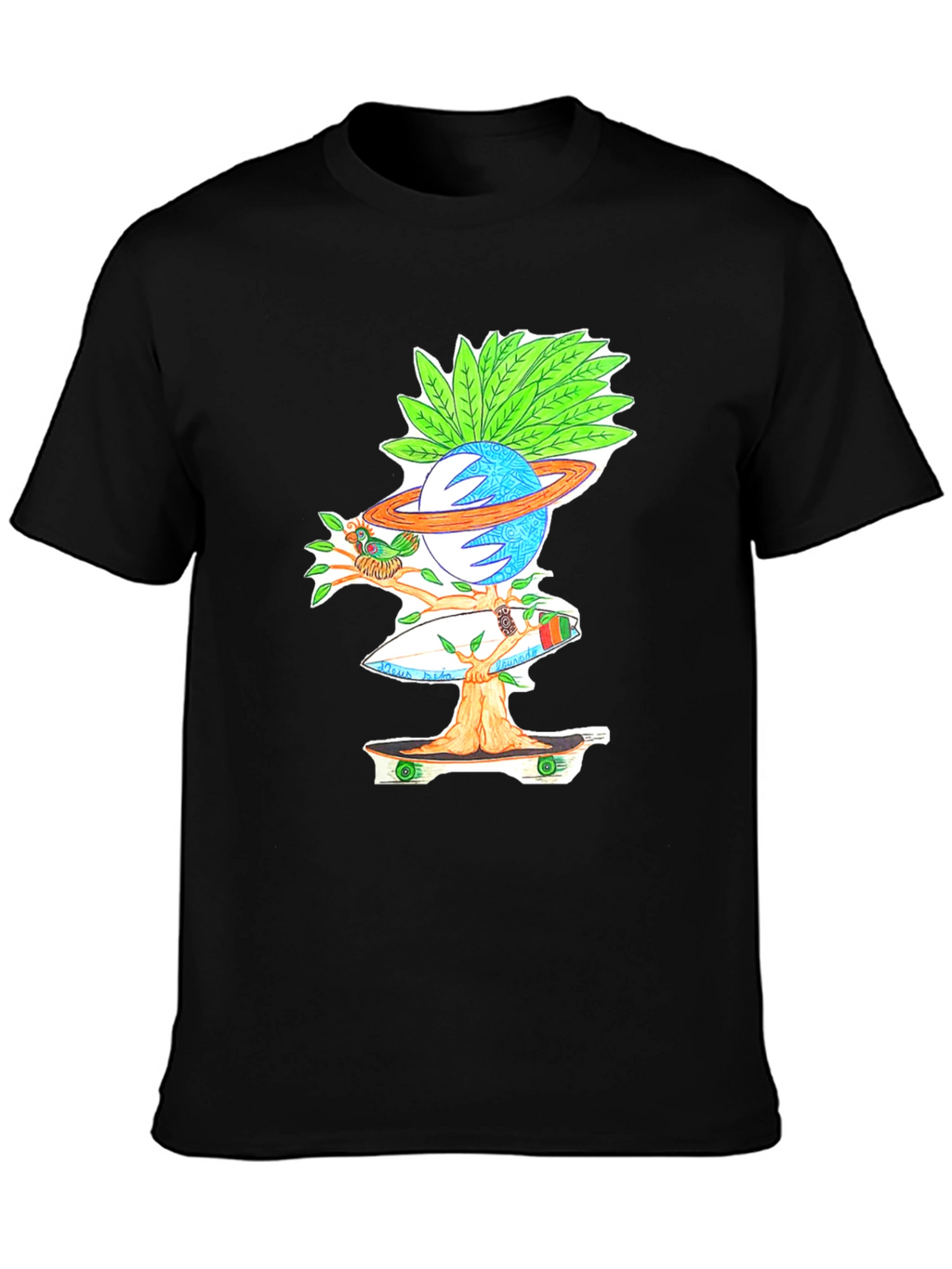 Skateboarding Planet Graphic Tee