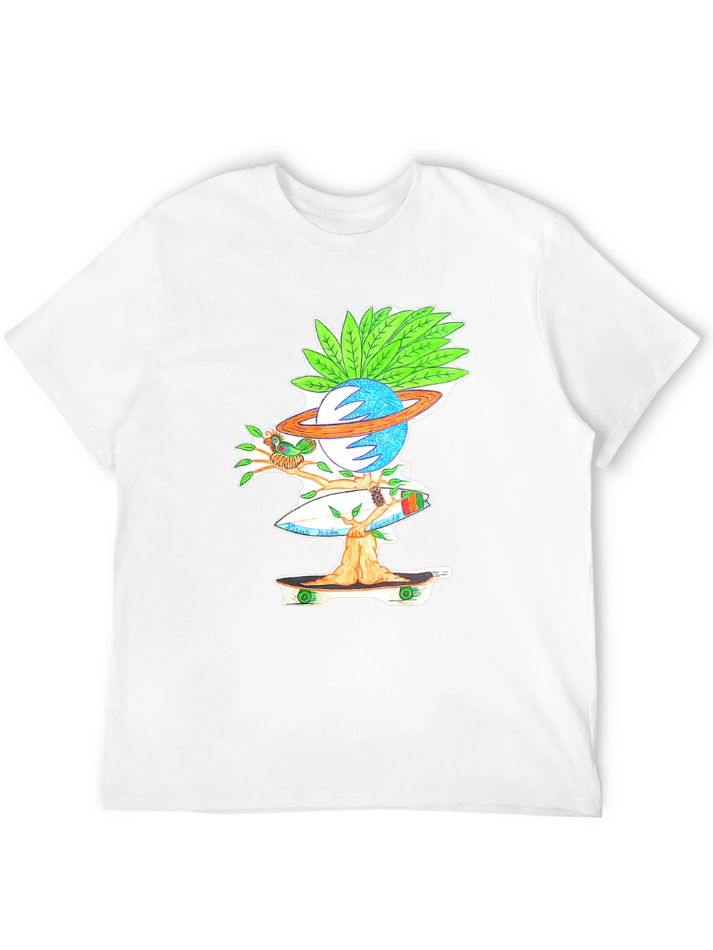 Skateboarding Planet Graphic Tee