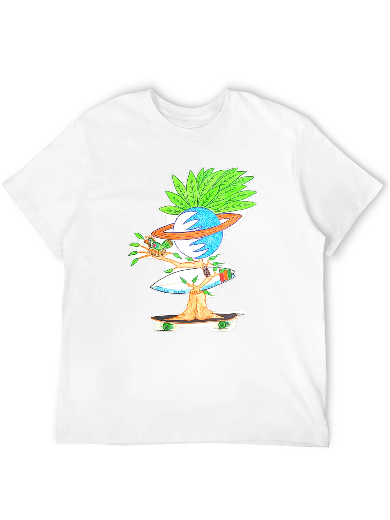 Skateboarding Planet Graphic Tee