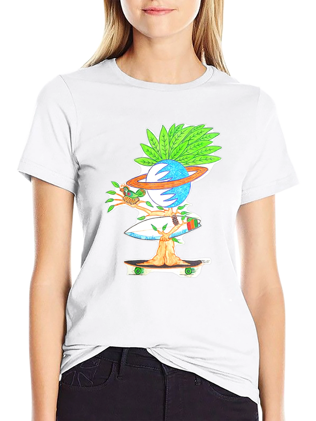 Skateboarding Planet Graphic Tee