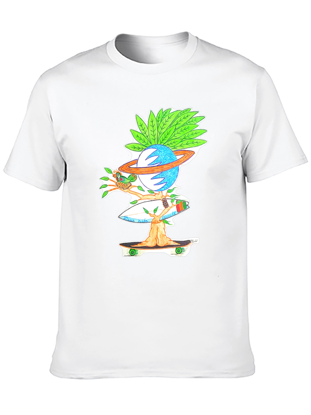 Skateboarding Planet Graphic Tee