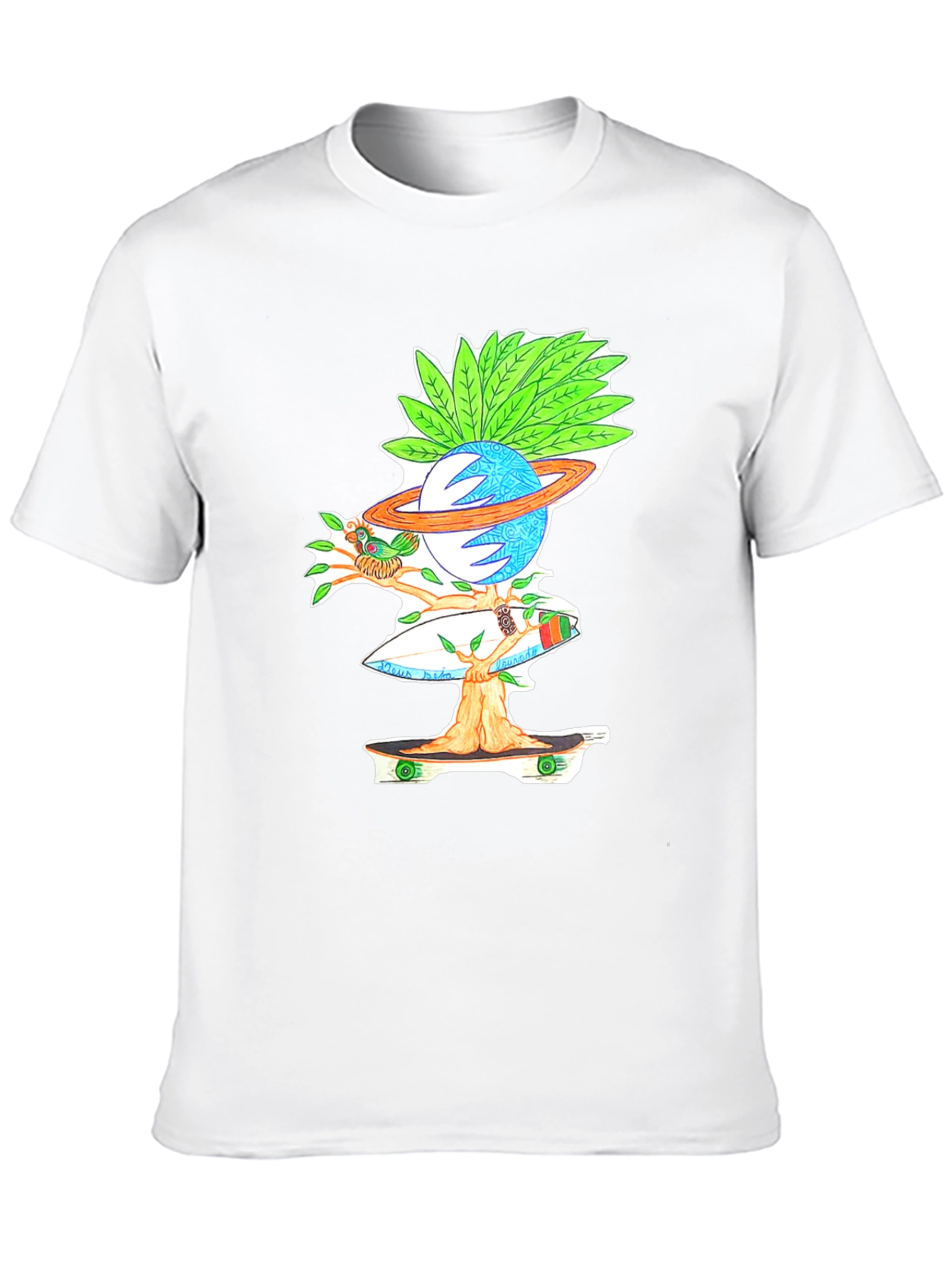 Skateboarding Planet Graphic Tee