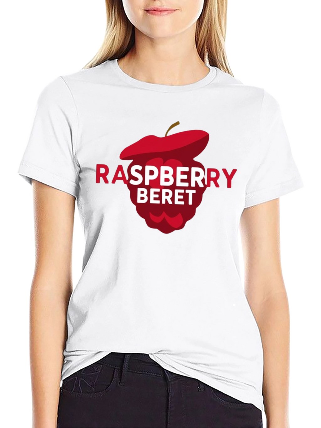 Raspberry Beret T-Shirt - Fun Graphic Tee