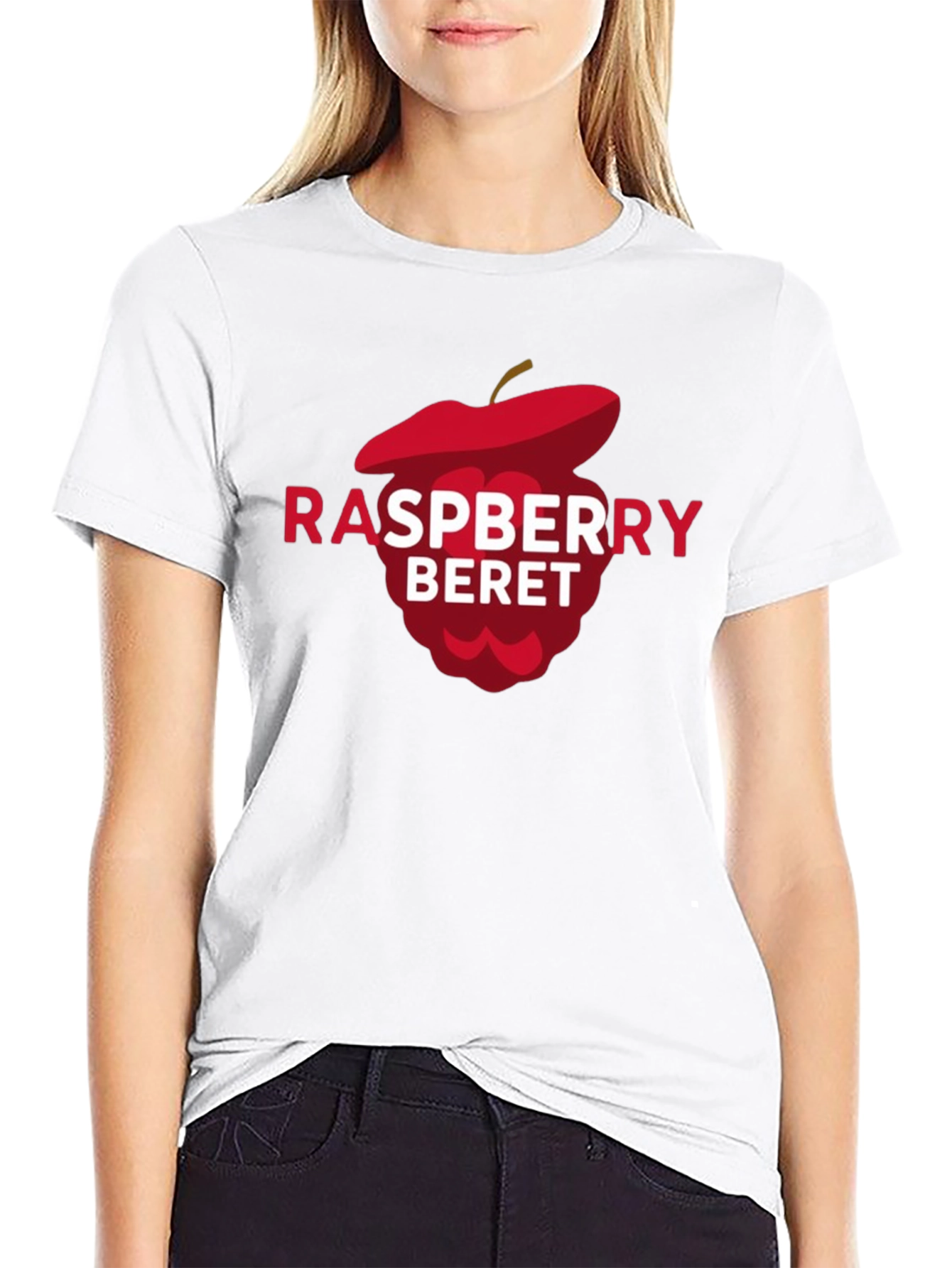 Raspberry Beret T-Shirt - Fun Graphic Tee