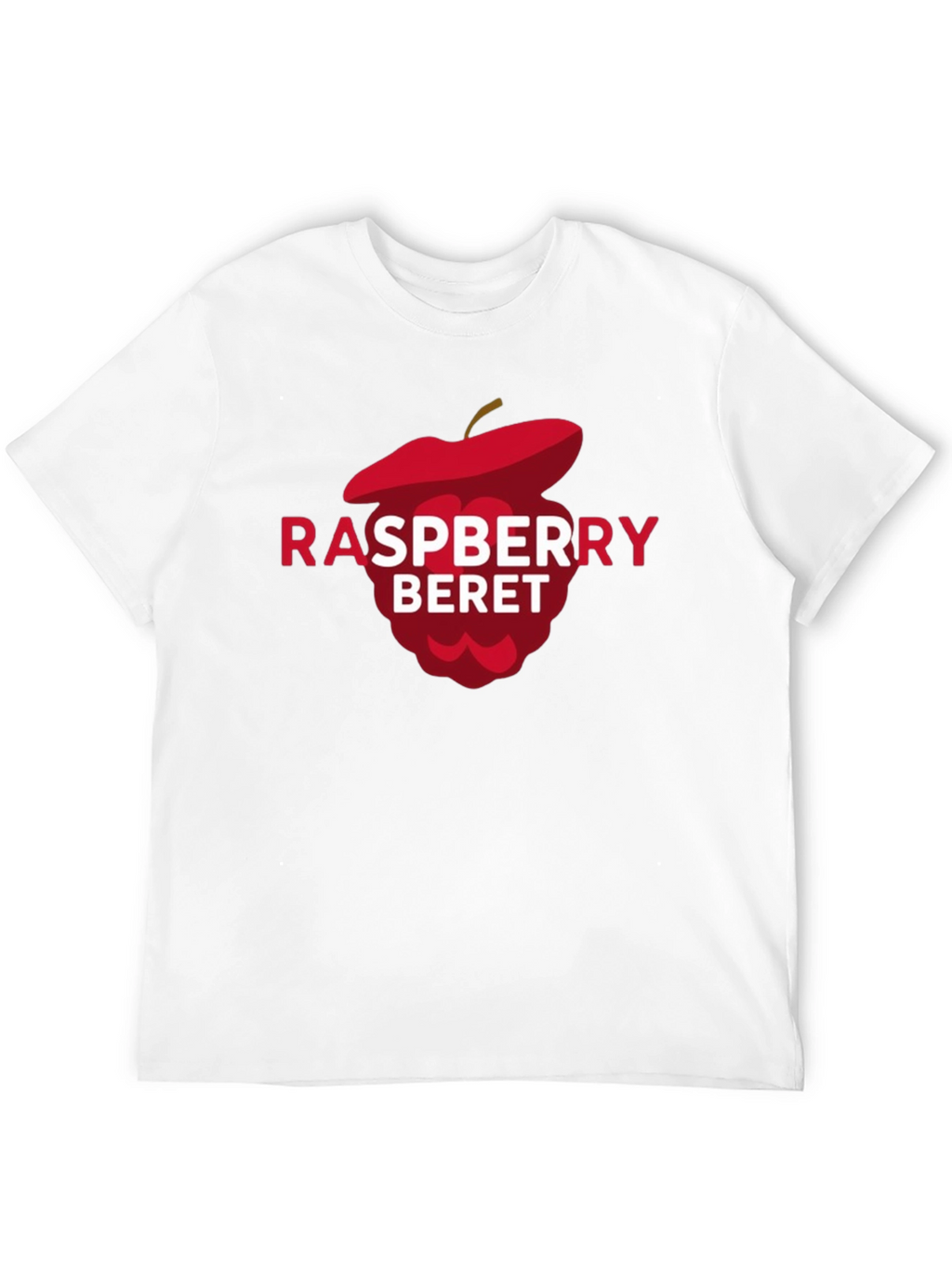 Raspberry Beret T-Shirt - Fun Graphic Tee
