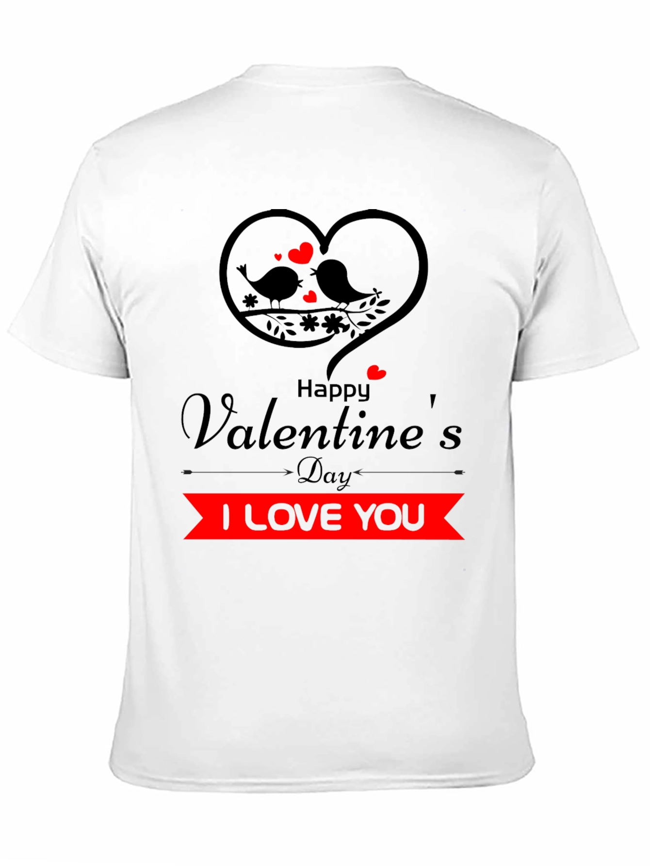 Valentines Day T-Shirt - I Love You Design