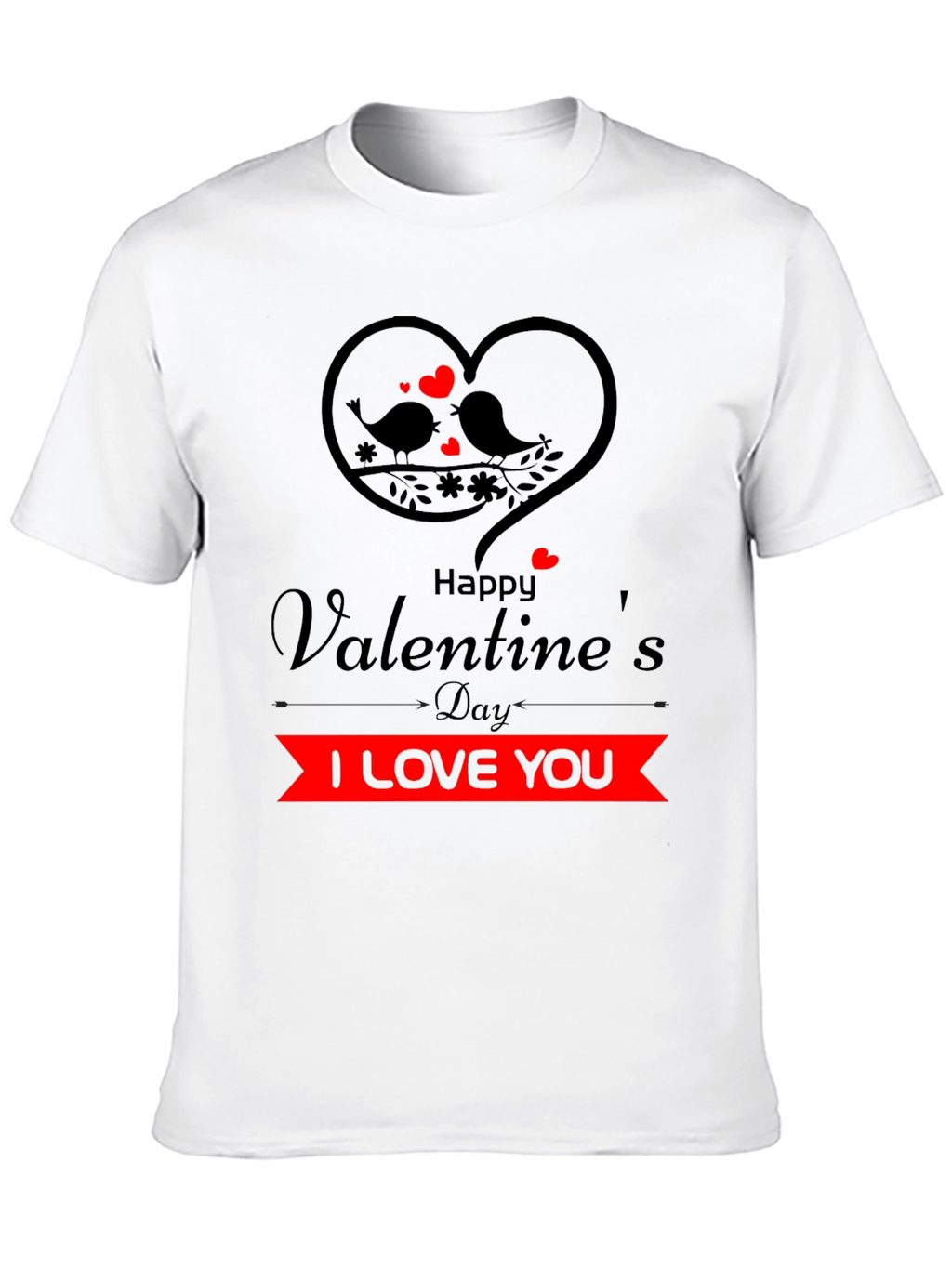 Valentines Day T-Shirt - I Love You Design