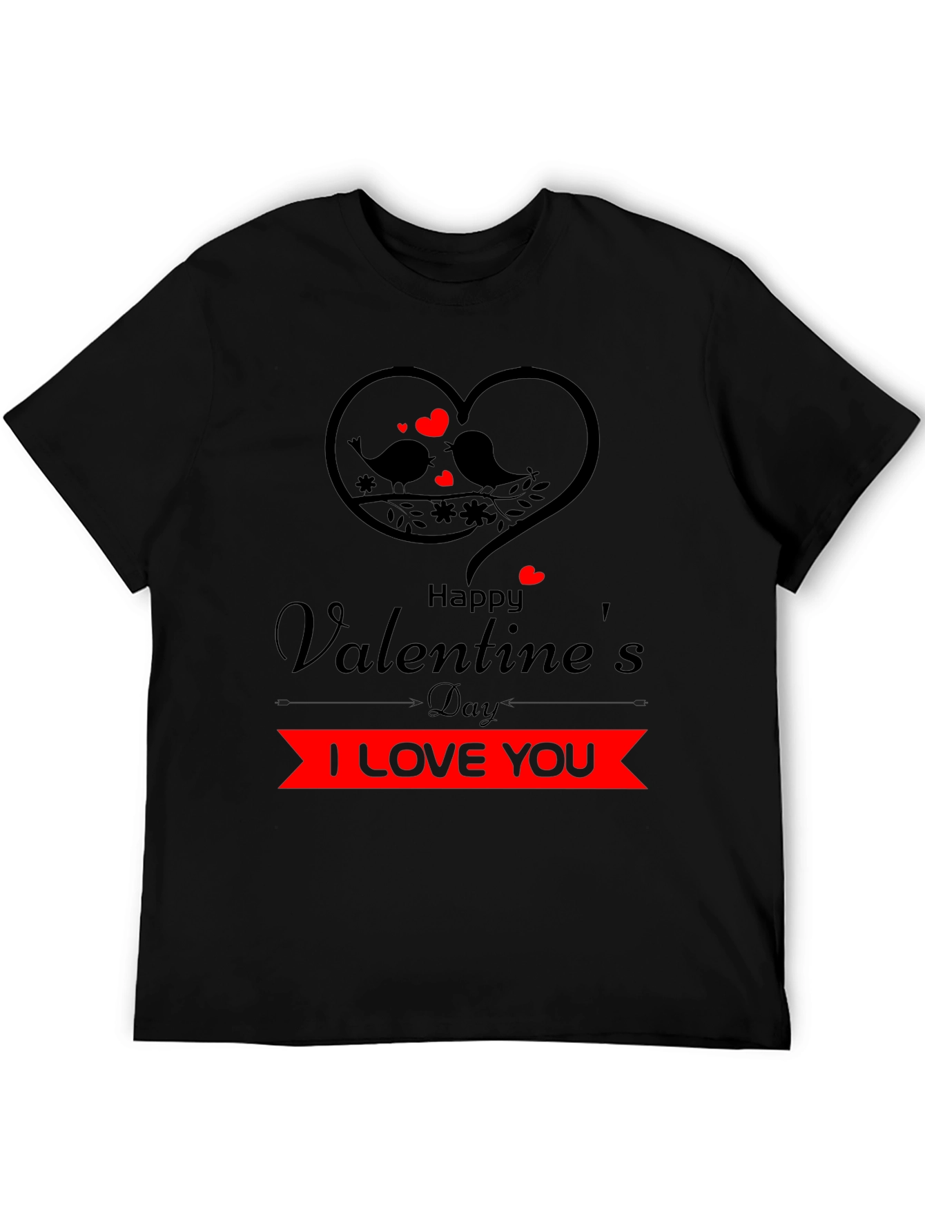 Valentines Day T-Shirt - I Love You Design