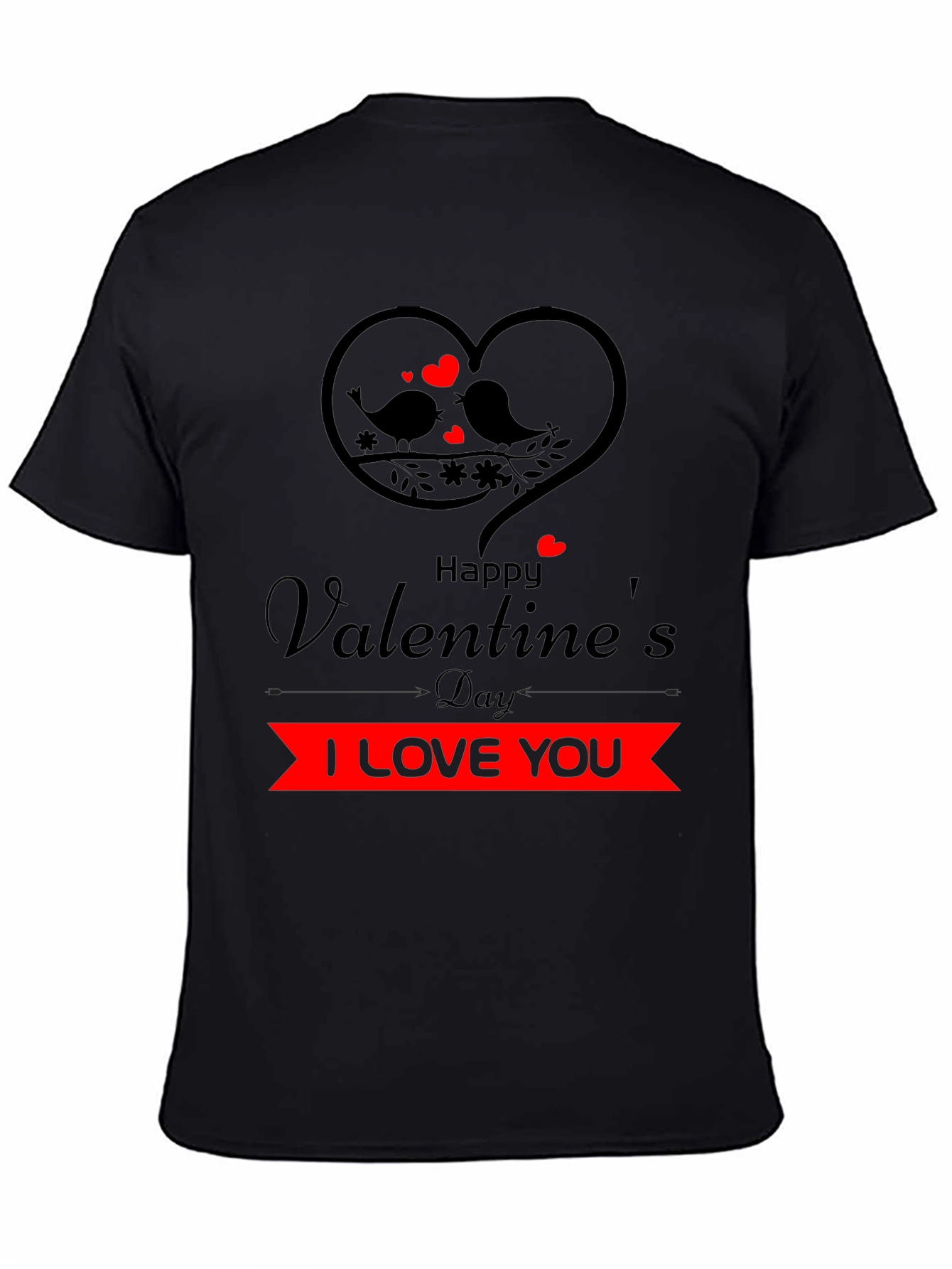 Valentines Day T-Shirt - I Love You Design
