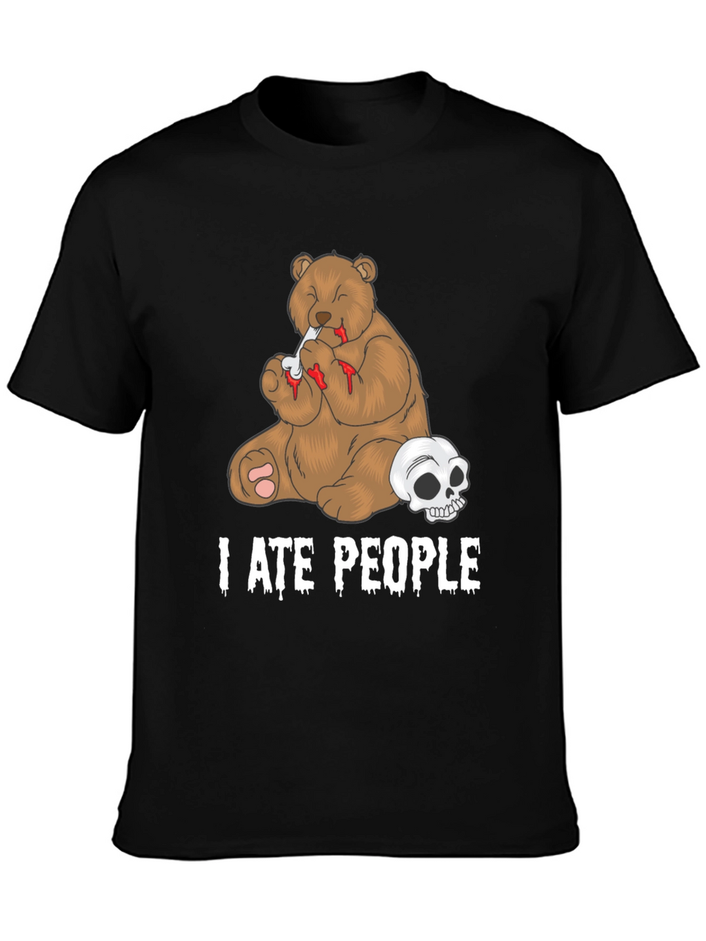 I Ate People Bear Graphic T-Shirt