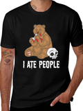 I Ate People Bear Graphic T-Shirt