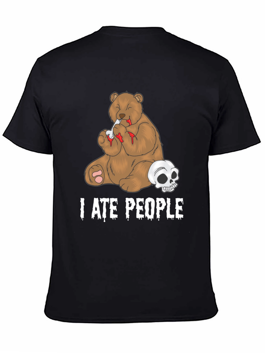 I Ate People Bear Graphic T-Shirt