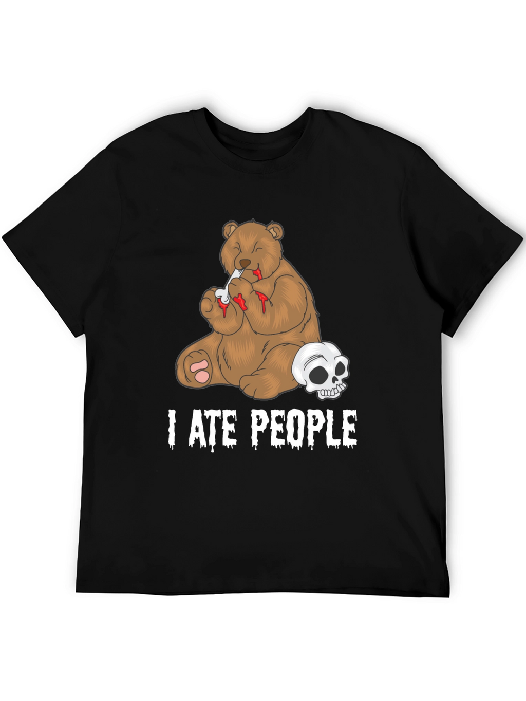 I Ate People Bear Graphic T-Shirt