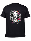 Edgy Portrait Graphic T-Shirt
