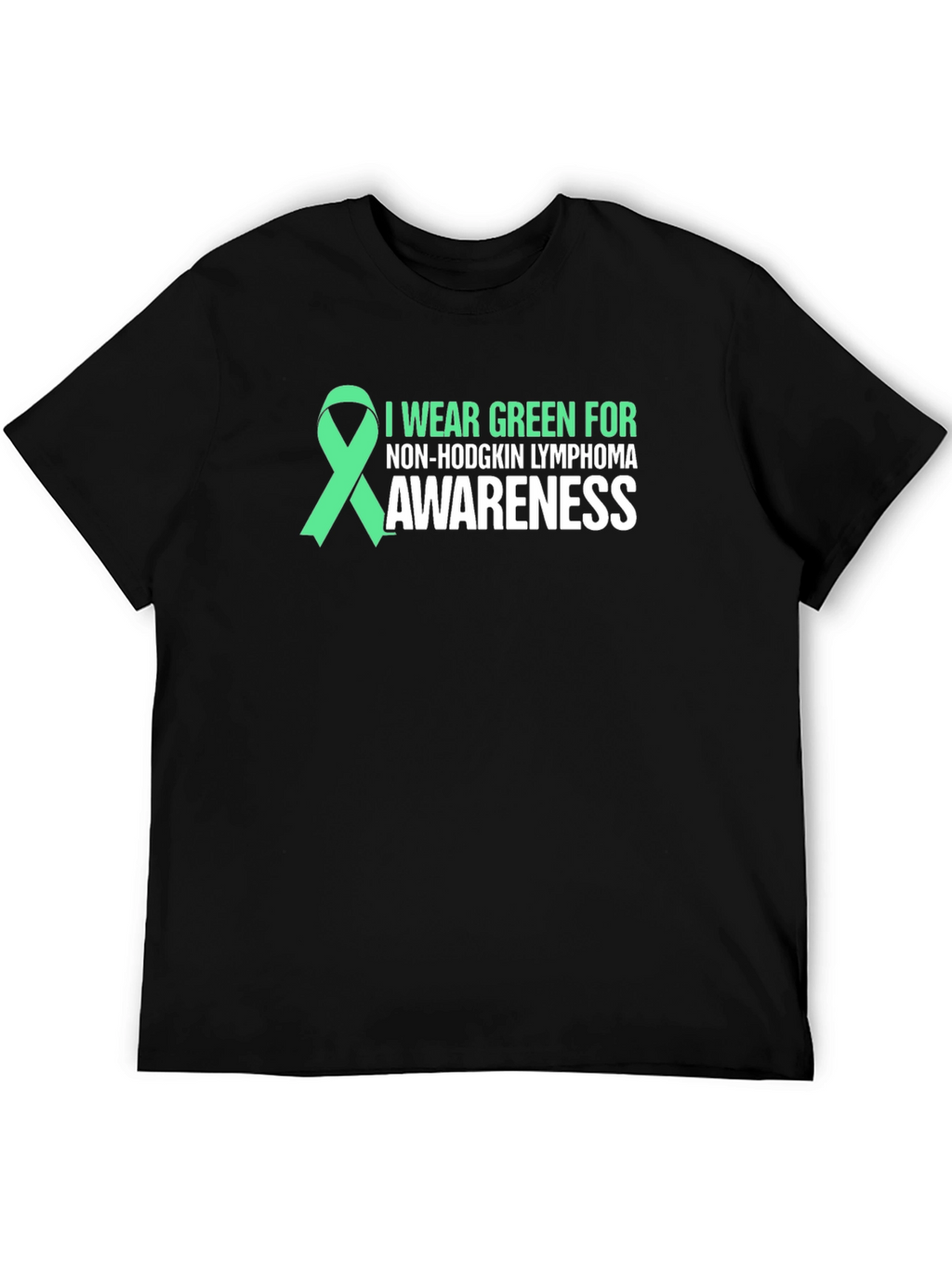 Non-Hodgkin Lymphoma Awareness Green Ribbon T-Shirt
