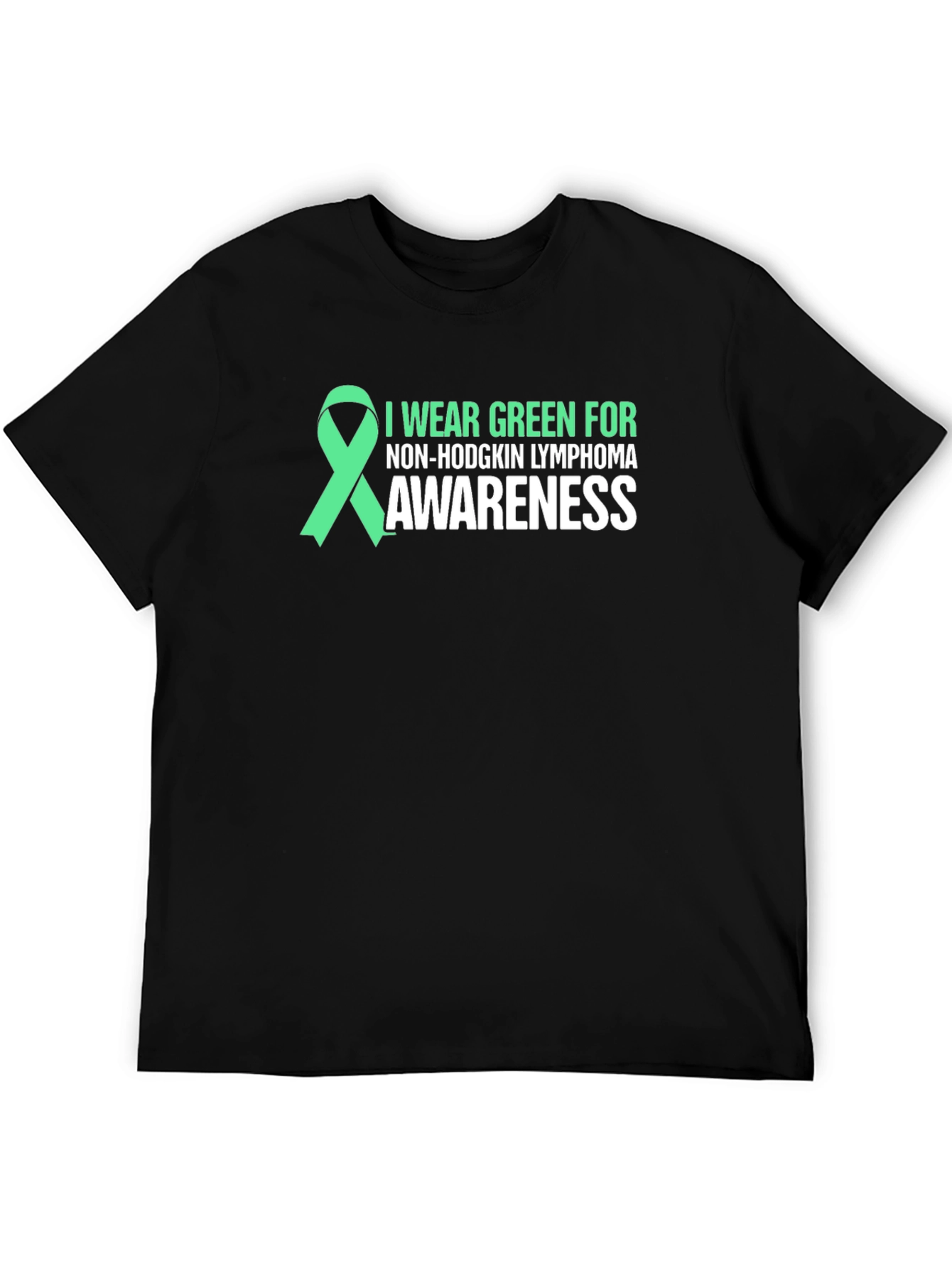 Non-Hodgkin Lymphoma Awareness Green Ribbon T-Shirt