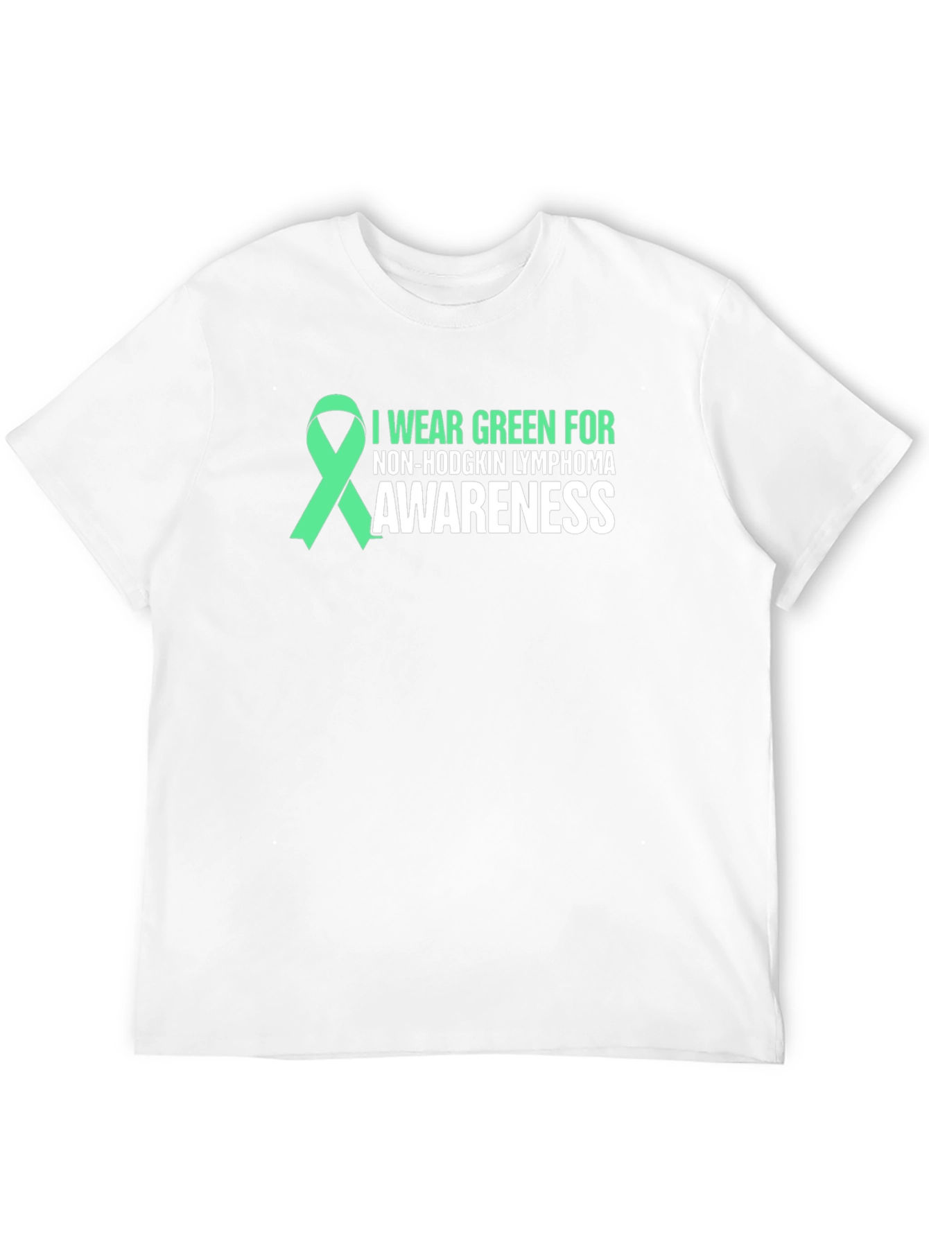 Non-Hodgkin Lymphoma Awareness Green Ribbon T-Shirt