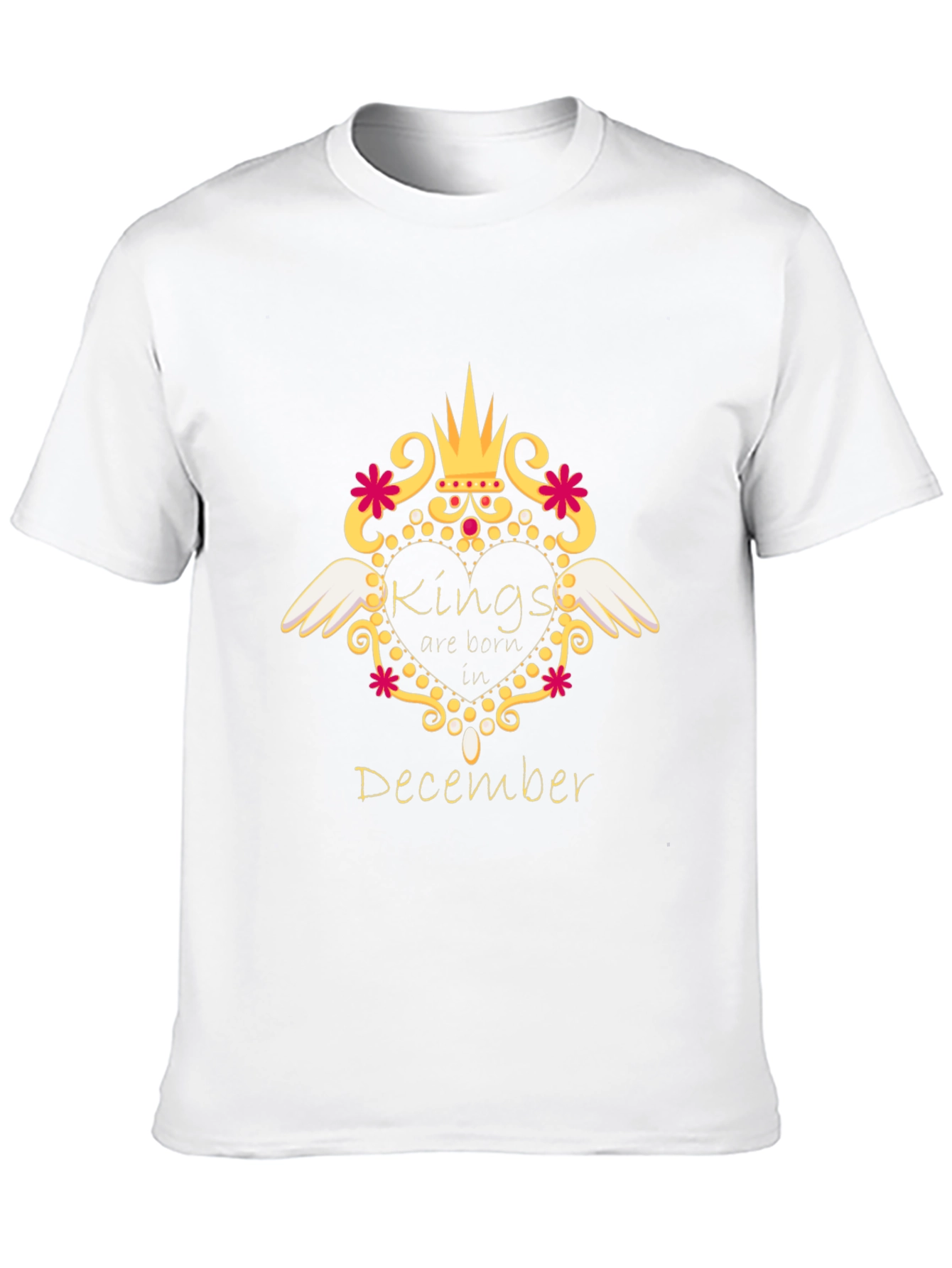 Kings Born in December Black T-Shirt