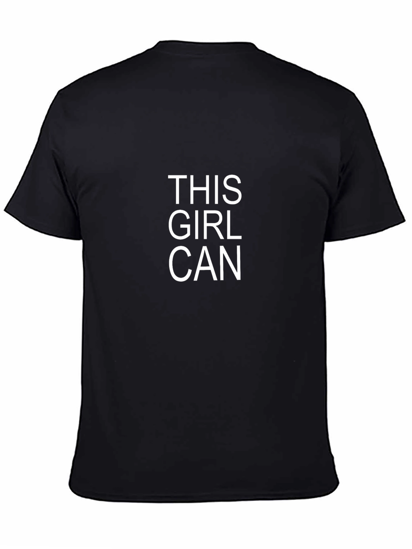 This Girl Can Graphic Tee - Black Cotton T-Shirt
