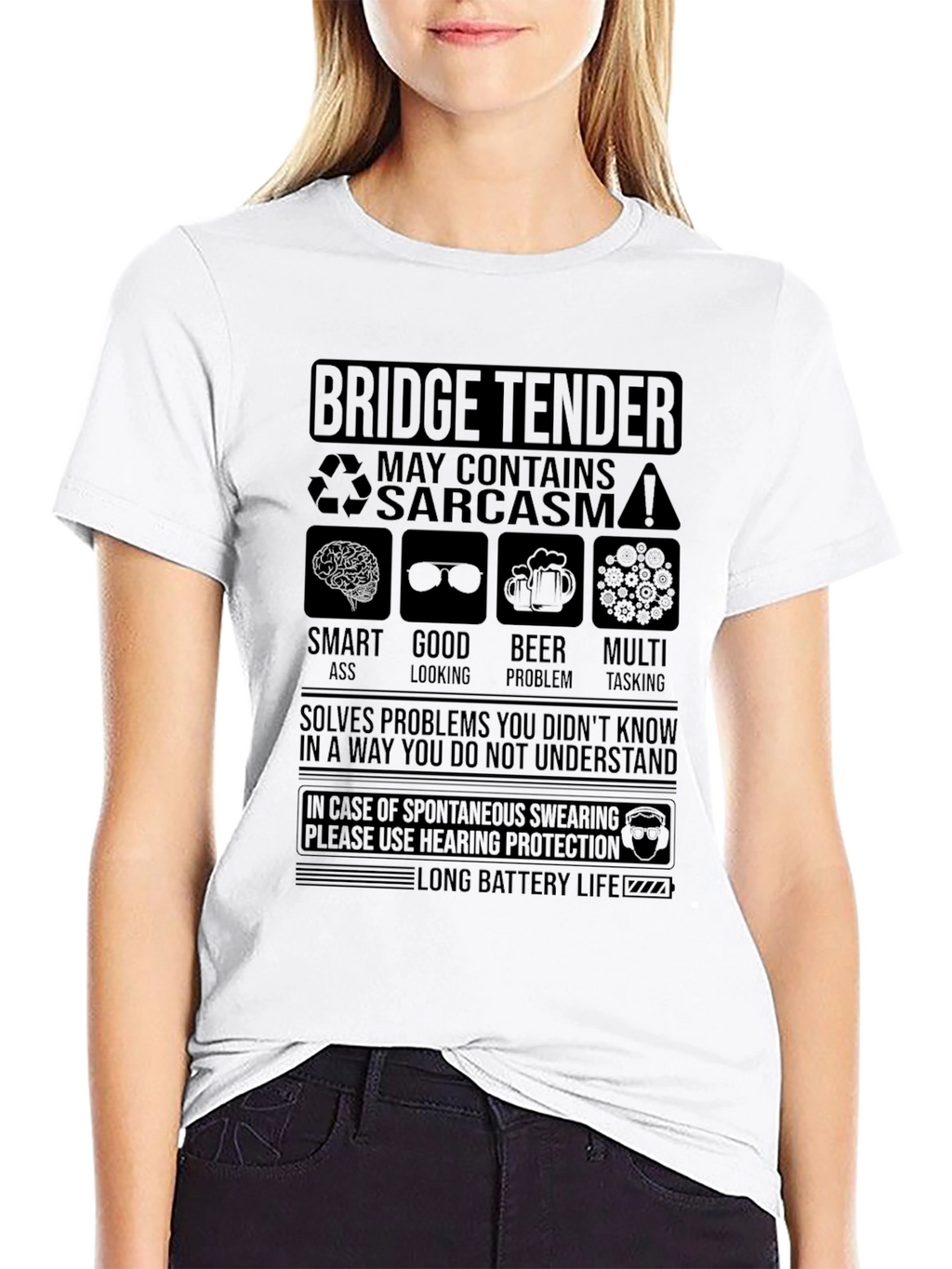 Bridge Tender Sarcastic Humor Graphic T-Shirt