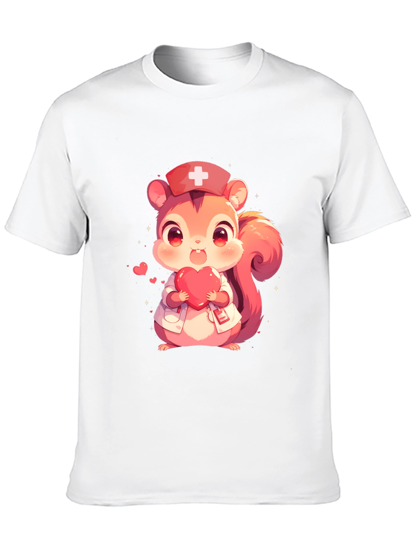 Squirrel Nurse Black T-Shirt