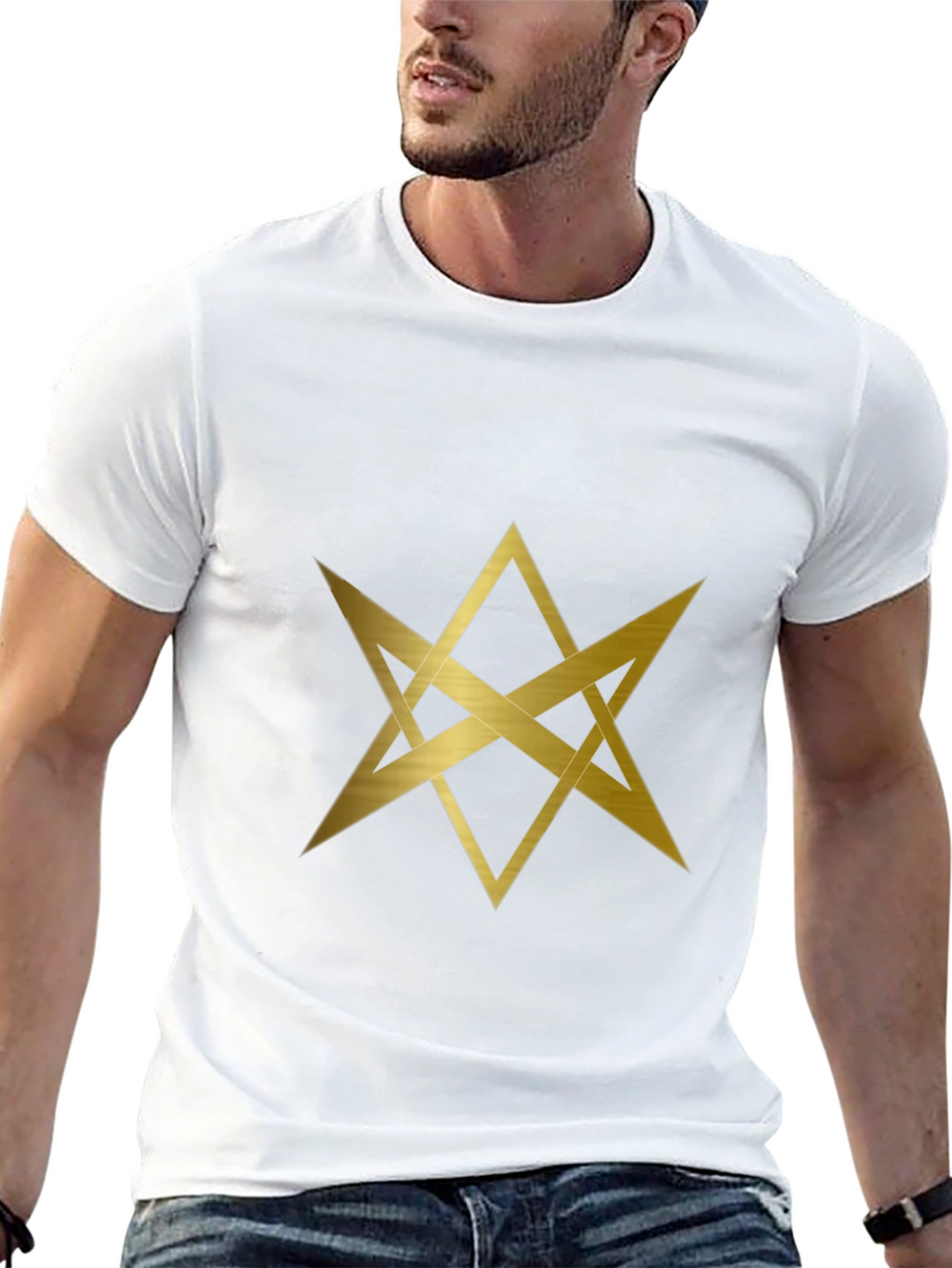 Geometric Star T-Shirt - Modern Graphic Tee