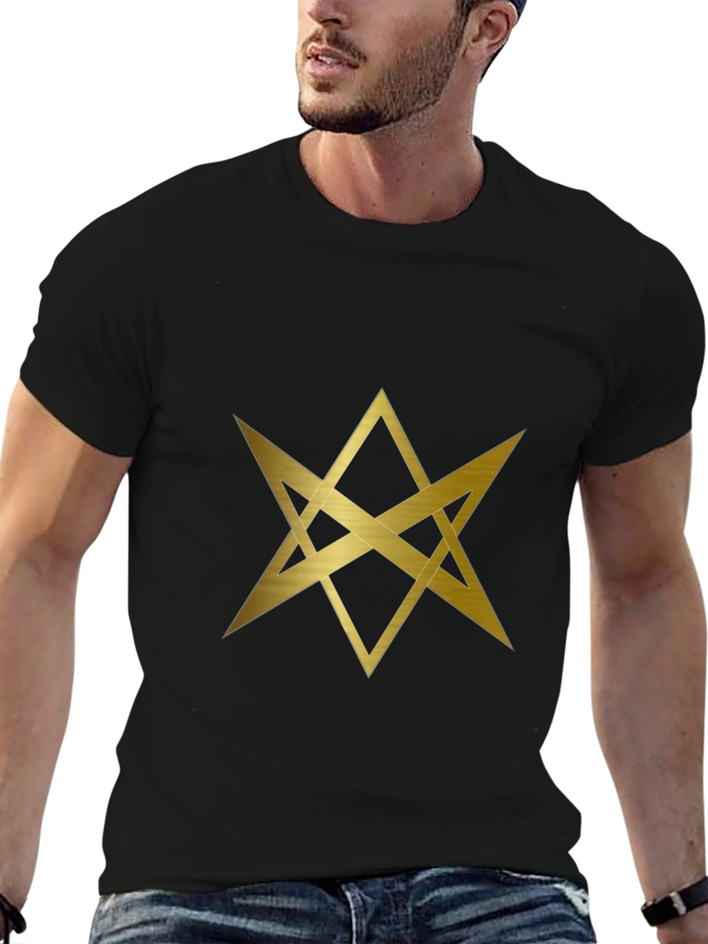 Geometric Star T-Shirt - Modern Graphic Tee