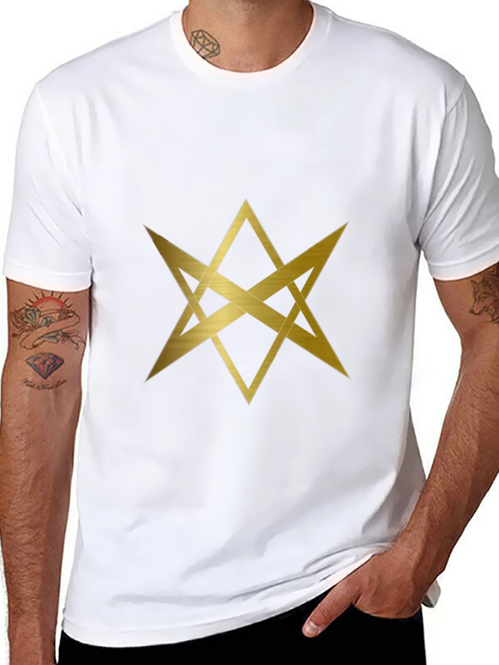 Geometric Star T-Shirt - Modern Graphic Tee